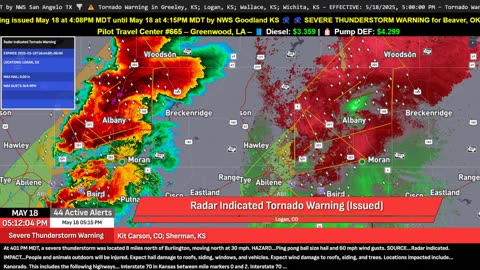 🌪️ TORNADO WARNING – ALBANY & SHACKELFORD COUNTY, TX | MAY 18