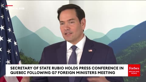 Sec. Marco Rubio Claims That Russia Will Have To Make Concessions In Negotiations With Ukraine
