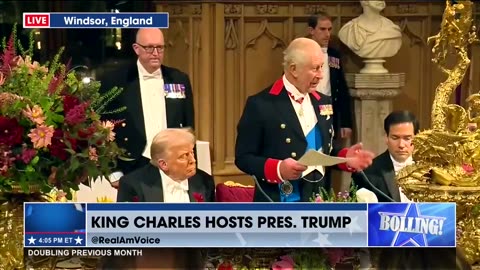 KING CHARLES TOASTS THE PRESIDENT AND FIRST LADY