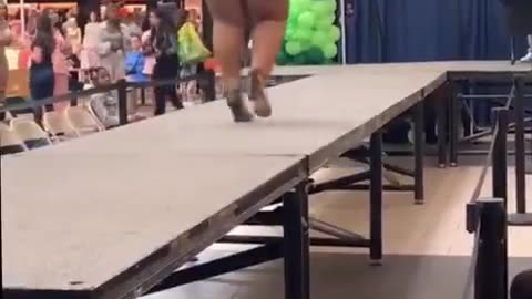 Somebody forgot to tell Shaniqua those high heels had a weight limit