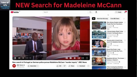 New Search for Madeleine McCann
