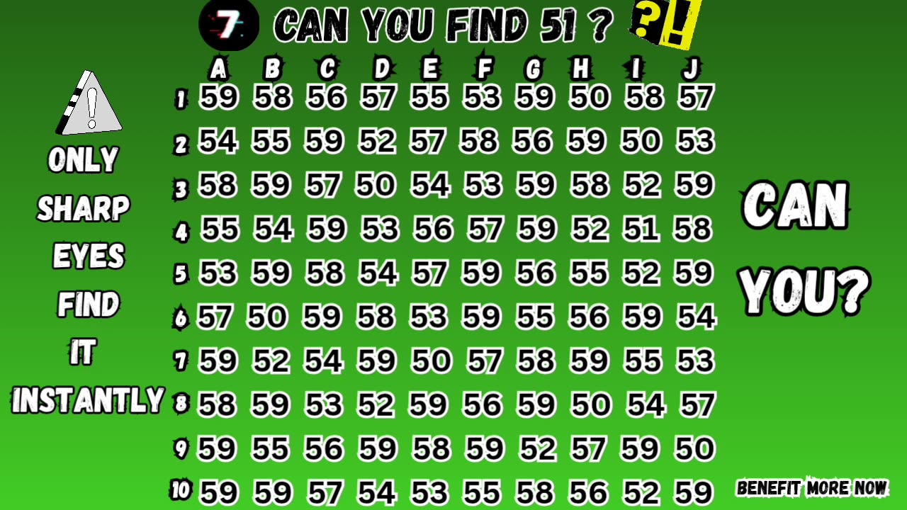 Can you find 51 ? 🔎