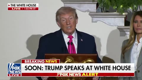 TRUMP:We're here to celebrate Christmas and today we can say LOUDLY we celebrate Hanukkah