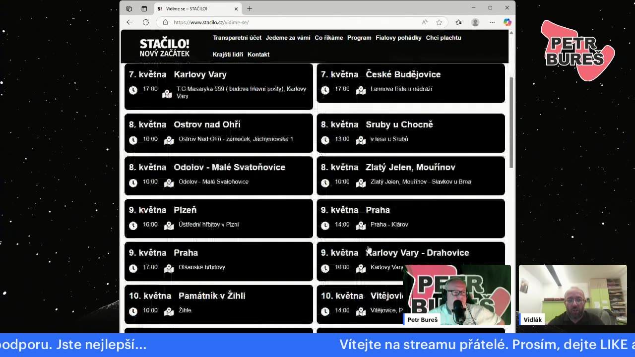 Daniel Sterzik (Vidlák) - Nedělní kydy 4. 5. 2025