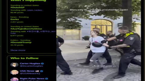 14 yr old girl Arrested by Scottish Police for Defending Herself From Adult Abductor