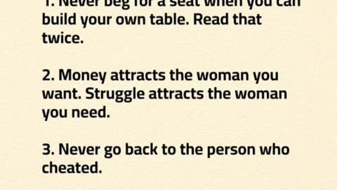 The advice given by millionaire