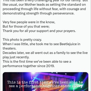 Killer Kross Celebrates Mom's Cancer Battle Victory with Beetlejuice Musical