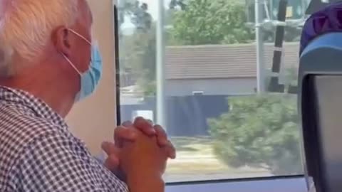 A man sitting in silence, alone on the train after losing his partner💔heartbroken😢