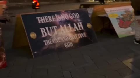 In Denmark, Muslims set up a gazebo with four loudspeakers 20 meters from the Christmas tree,