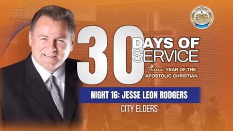 30 Days of Service: Year of the Apostolic Christian (Day 16)