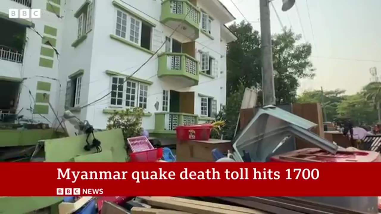 Humanitarian crisis warning in Myanmar after deadly earthquake | BBC News