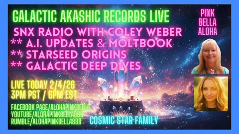 AI & Moltbook Deep Dive * Starseed Origins & Live Readings * GALACTIC Akashic Records Live!