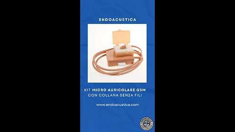 Kit micro auricolare GSM con collana senza fili