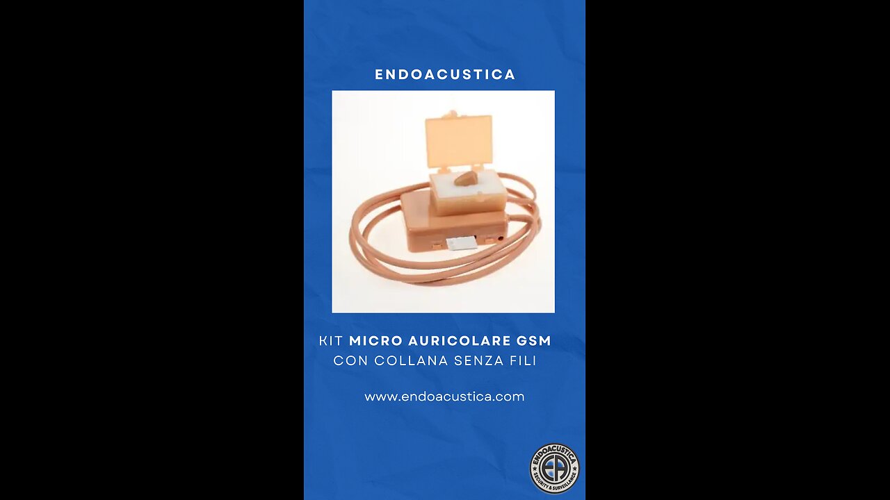 Kit micro auricolare GSM con collana senza fili