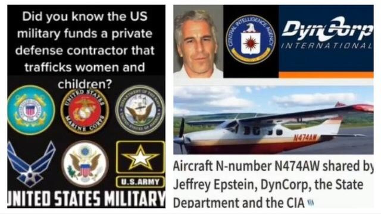 DynCorp - JEFFREY EPSTEIN, CIA, AND DYNCORP MILITARY CONTRACTOR INVOLVED IN CHILD TRAFFICKING