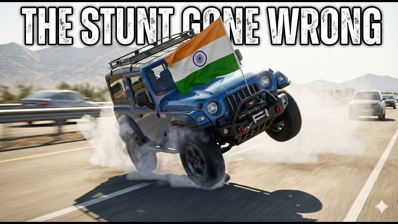 Mahindra Thar Stunt GONE WRONG! 🚙🇮🇳 (Indian Car Simulator Physics)