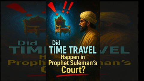 🔥 "Teleportation in the Quran? Suleman (AS) & the Blink of a Throne!"