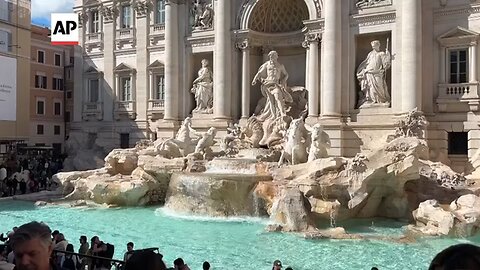 Pumps in hidden chamber control water flowing to Rome's iconic Trevi fountain