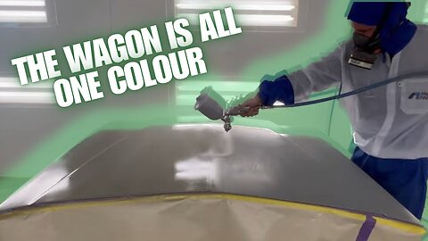 The WAGON becomes ALL ONE COLOUR! I get SCHOOLED in SPRAY PAINTING.