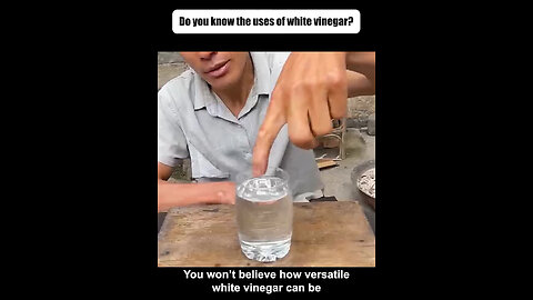 Do YOU KNOW the USEs of WHITE VINEGAR ⁉️