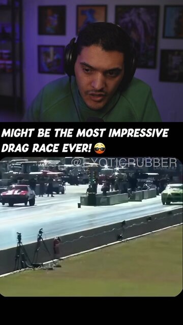 It was Going so fast it took flight #dragcar #racing #flying