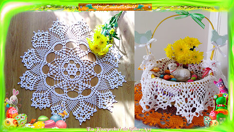 Serwetka "Do koszyczka Nr5" i nie tylko / 54 cm /cz.2/rzędy 11-20 /Nice /Easy @mycrochetworld