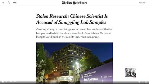 Wuhan Research Facility is Biowarfare Weapon Factor