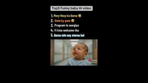 top 5 funny ai baby talking trend #like #follow #memes #foryou #viral