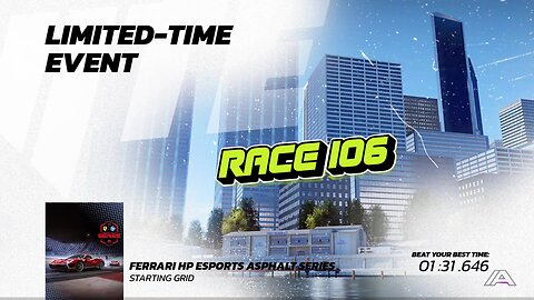 Race106 Limited time event Ferrari HP Asphalt Legends Unite