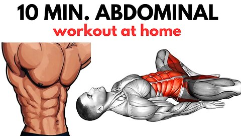 10 Minute Abdominal Workout at Home – No Equipment, Fast Results