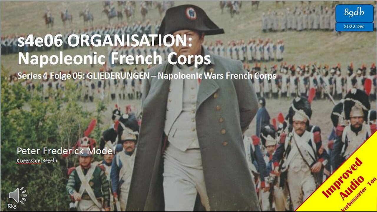 s4e06 ORGANISATION: Napoleonic French Corps