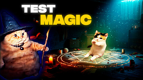 POV: Testing magic with my little brother 🐈‍⬛✨