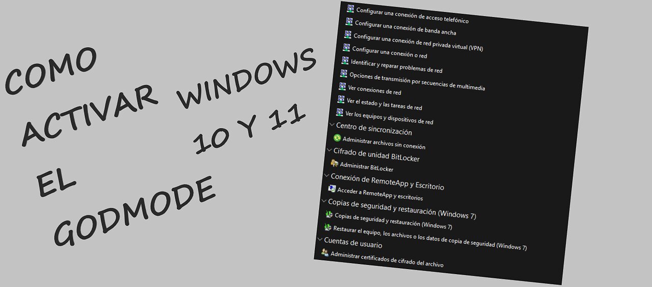 COMO ACTIVAR el GODMODE en WINDOWS 10 y WINDOWS 11 | Denimatico