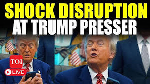 Trump has DISASTER IN OVAL as Presser goes OFF THE RAILS