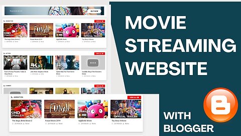 How to Create Movie Streaming Website like Youtube on Blogger