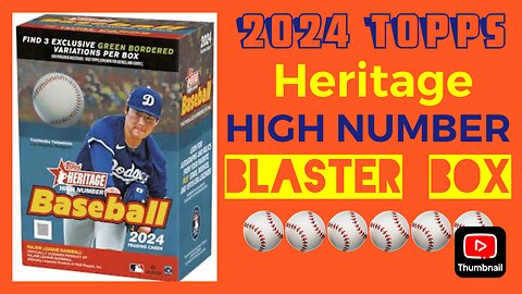 2024 #Topps Heritage #highnumber #blasterbox #packopening #baseballcards