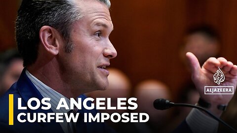 Los Angeles enforces curfew after week of protests over immigration raids