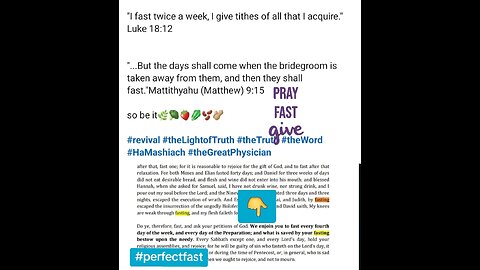 I fast twice a week explained #biblicaltruth