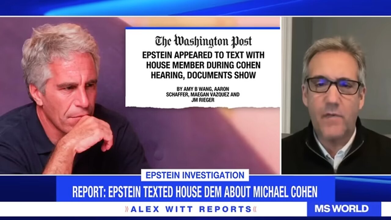 Michael Cohen urges Congress to release Epstein files so Epstein’s ‘entire network is fully exposed’