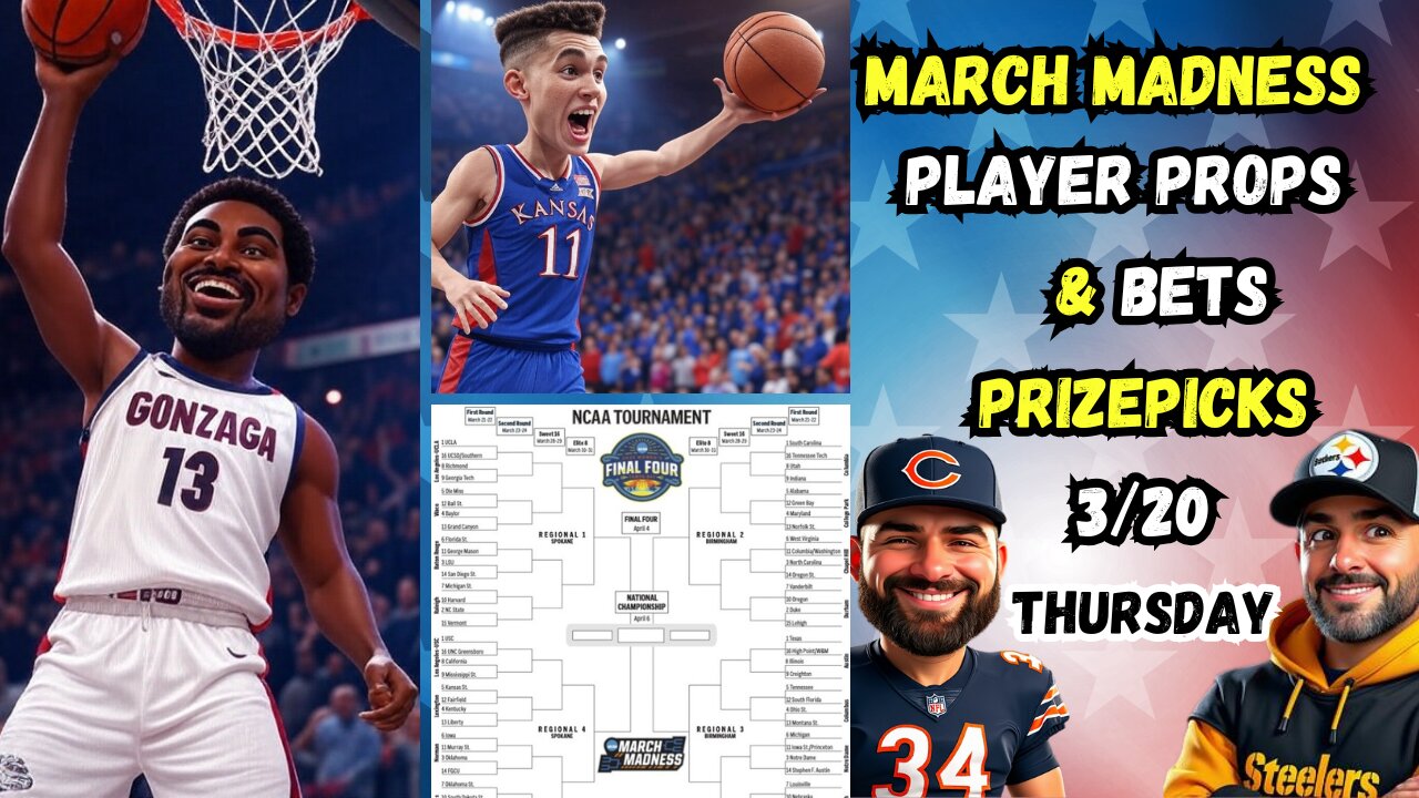 Best College Basketball Predictions Today | MARCH MADNESS | Thursday 3/20