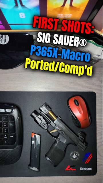 FIRST SHOTS: Custom SIG SAUER® P365X-Macro, Ported/Comp'd @sigsauerinc #FlattestP365 💪💪