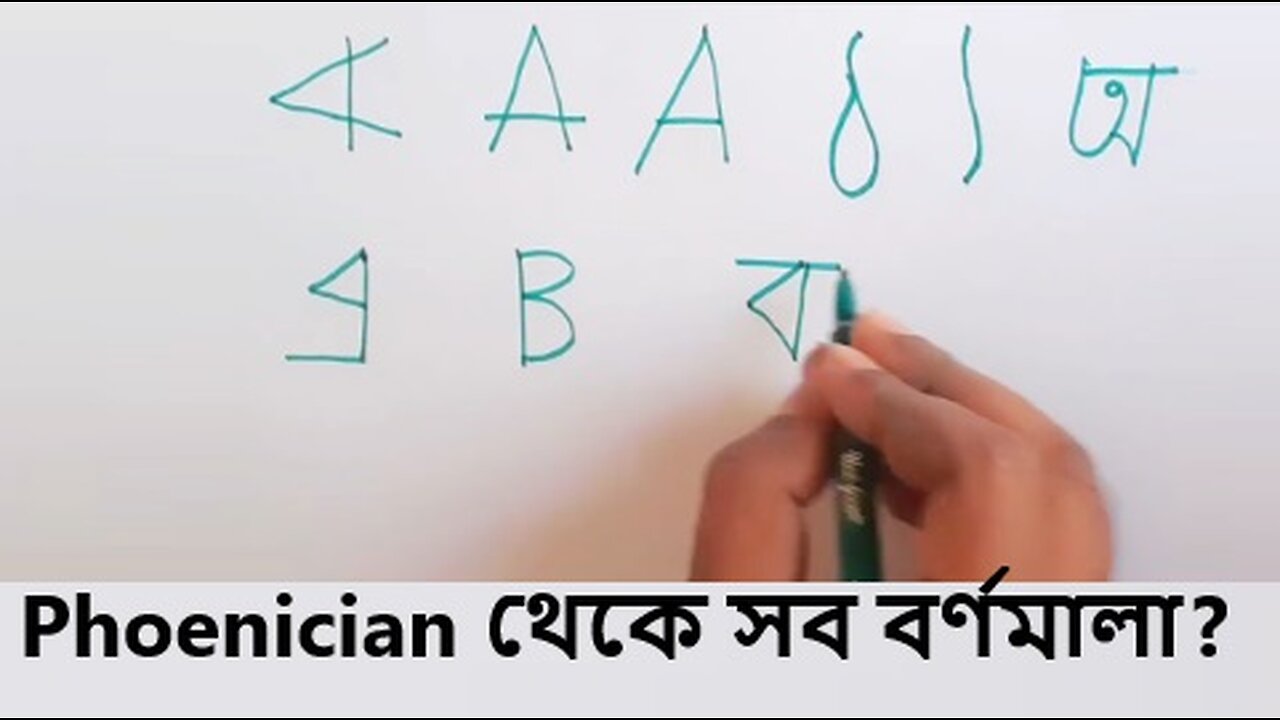 Phoenician aleph beth to Greek alpha beta and বাংলা হরফমালা