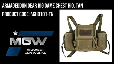 Armageddon Gear Big Game Chest Rig, Tan - AGH0101-TN
