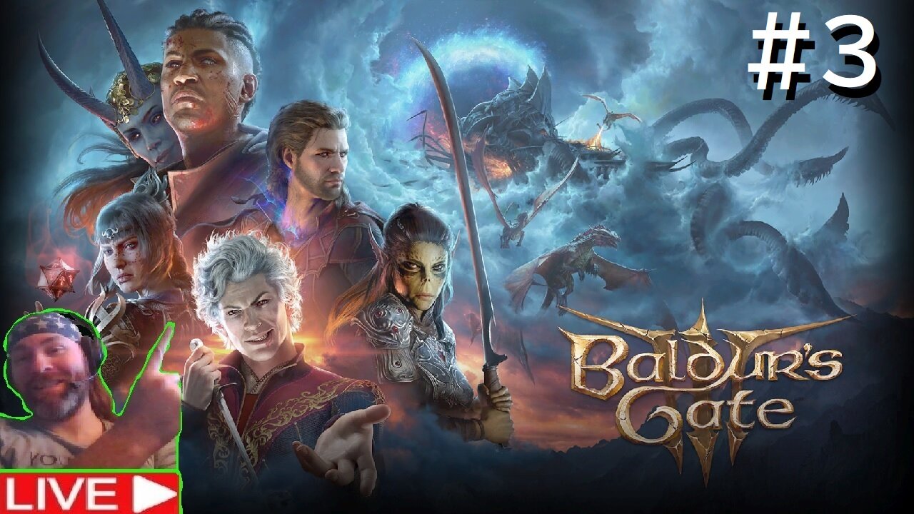 Baldur's Gate 3 playthrough Live part #3 (Livestream)