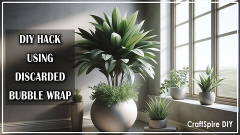 DIY Cement Planters Using Bubble Wrap ♻️✨ | Creative Garden Decor Idea for Homes