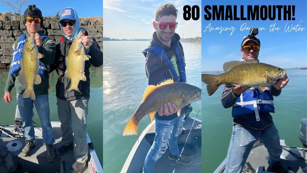 Catching 80 Huge Smallmouth Bass in 5 Hours on Lake Erie!