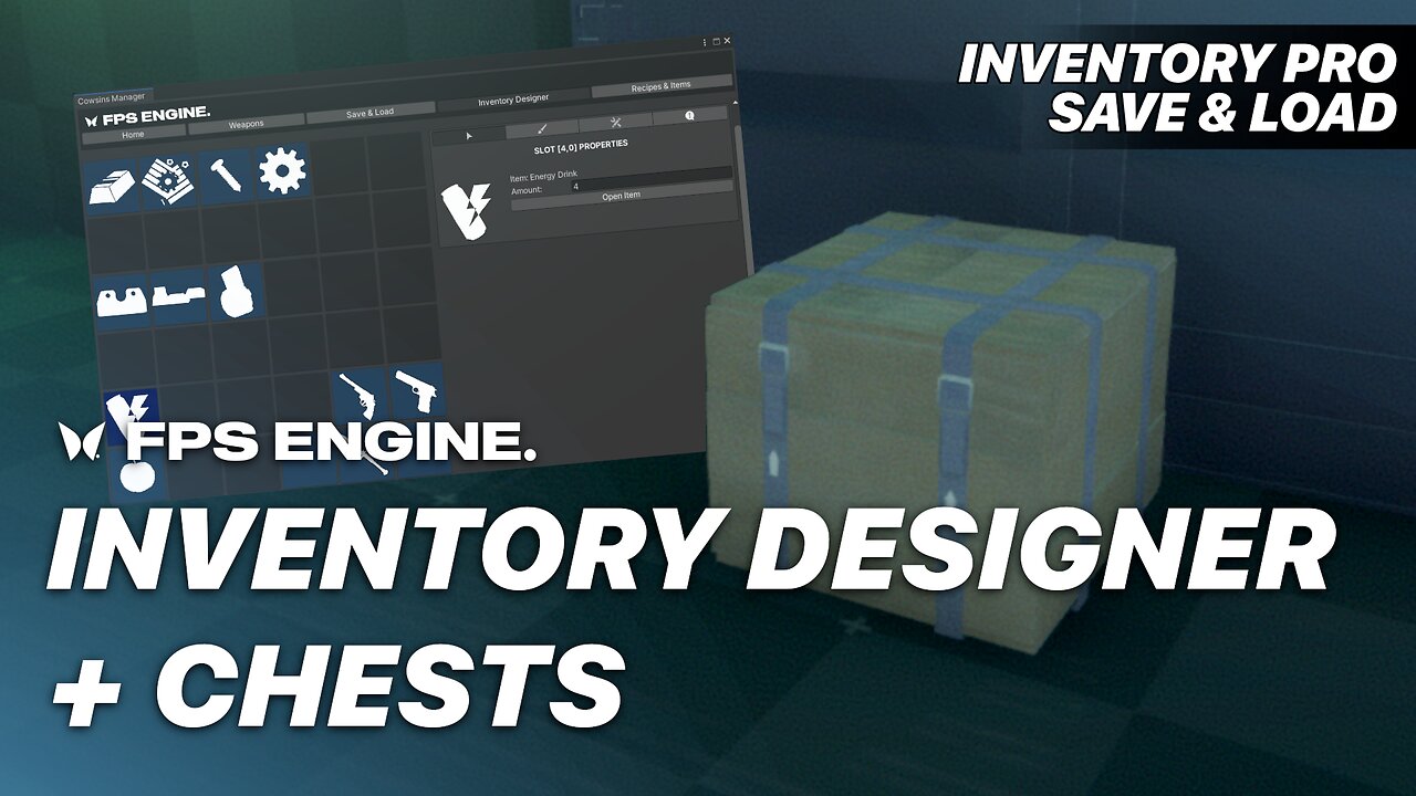 Chests & Inventory Designer | Inventory Pro Add-On for FPS Engine