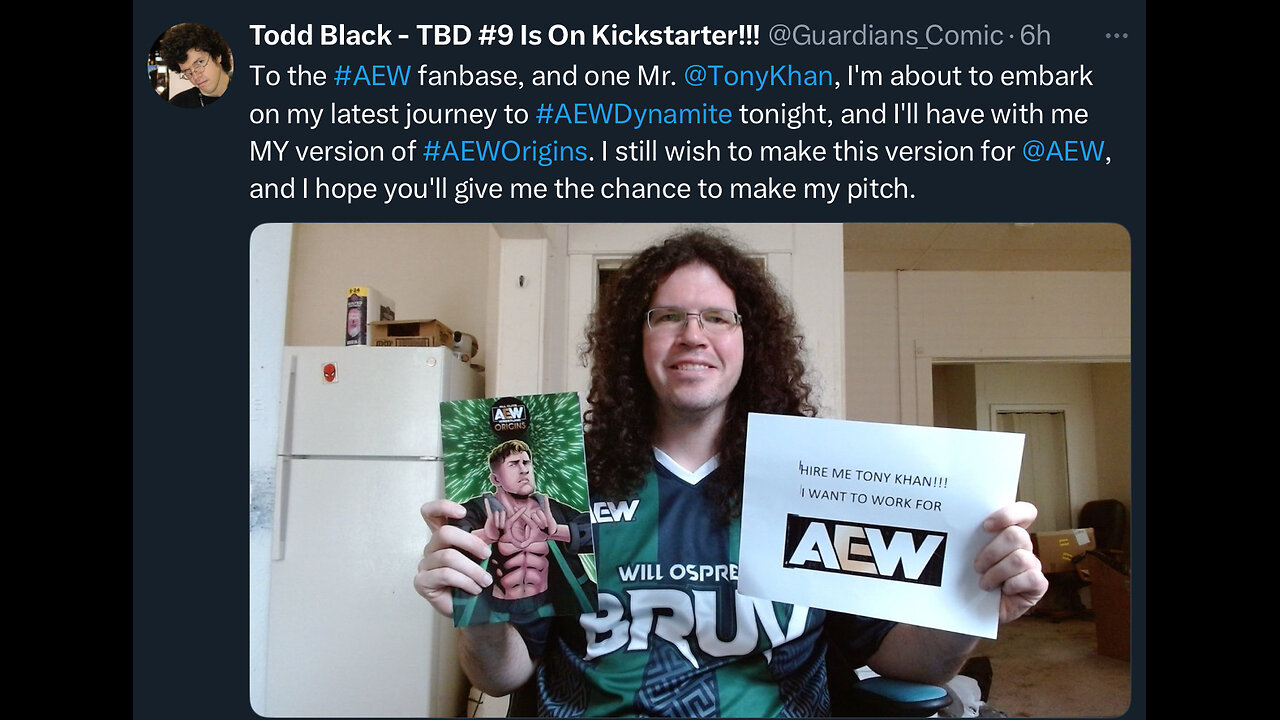 Comic Artist BEGS for a Job on AEW TV – Sad, Desperate, Unprofessional! #shorts