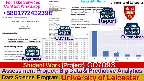 Client Work(Assessment)|CO7093 Project Credit Score Prediction & Clustering|University of Leicester