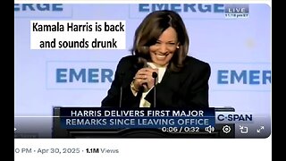 Kamala Harris appears drunk on stage, speaks worse than me